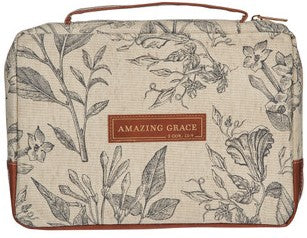 Amazing Grace Natural Canvas Bible Cover