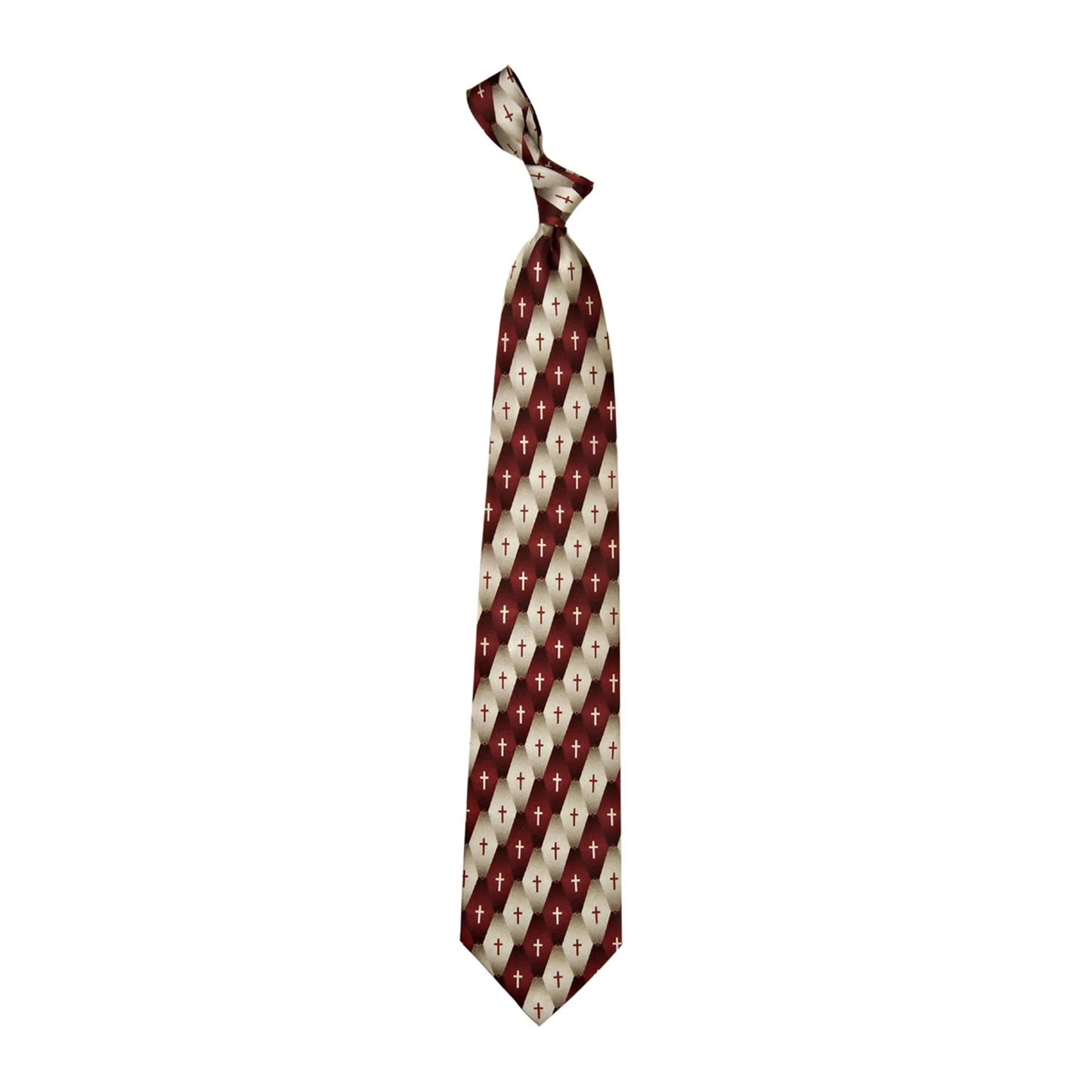 Inspirational Necktie - Gradient Pattern Cross
