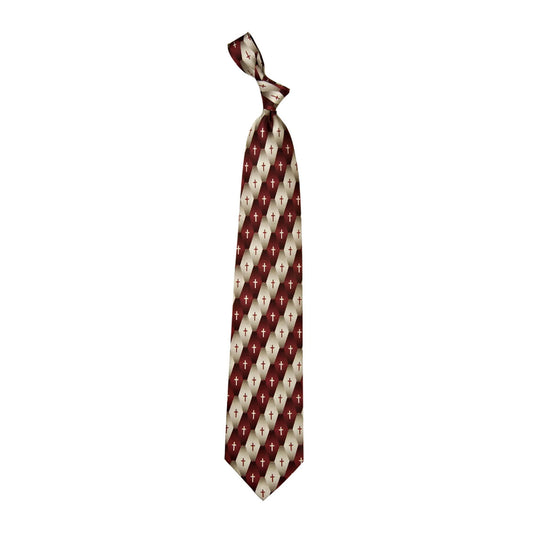 Inspirational Necktie - Gradient Pattern Cross